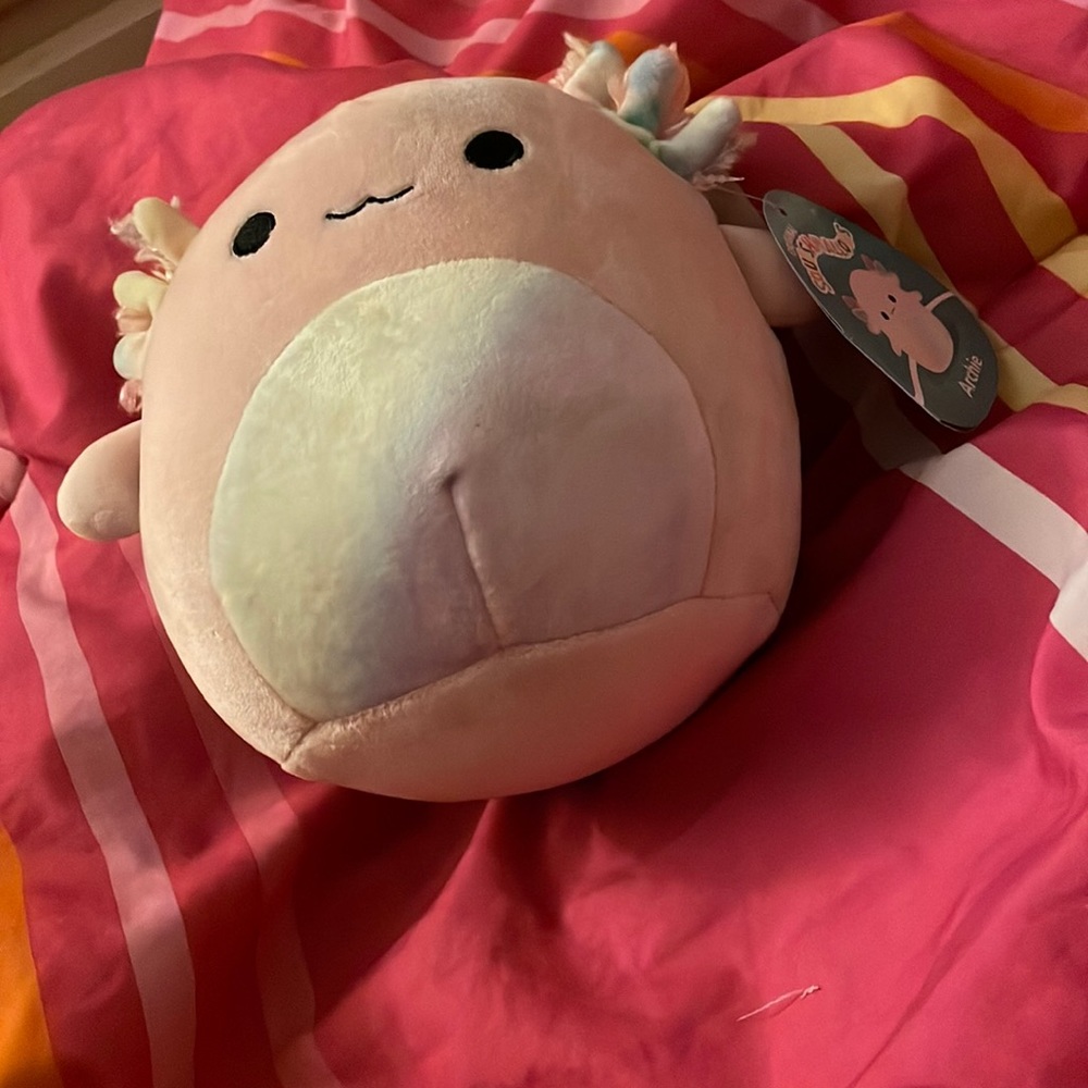 Archie axolotl 8 in squishmellow pastel rainbow s7 #275-4